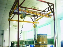 Pneumatic balance hoist+ vacuum adsorption and hoist labor-saving transport system